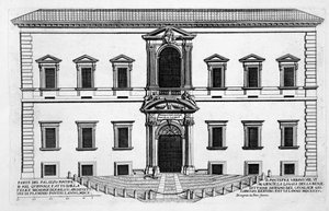 Palazzo del Quirinale, de &39;Palazzi di Roma&39;, parte I, publicado em 1655